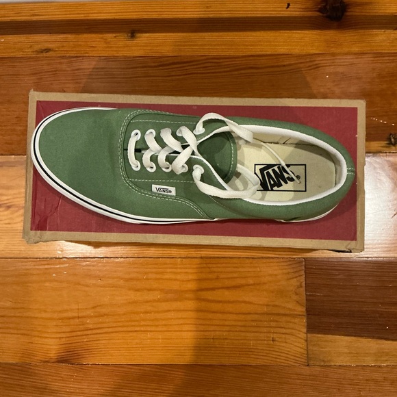 Vans Men's Mint Green Canvas Sneakers - Picture 3 of 3